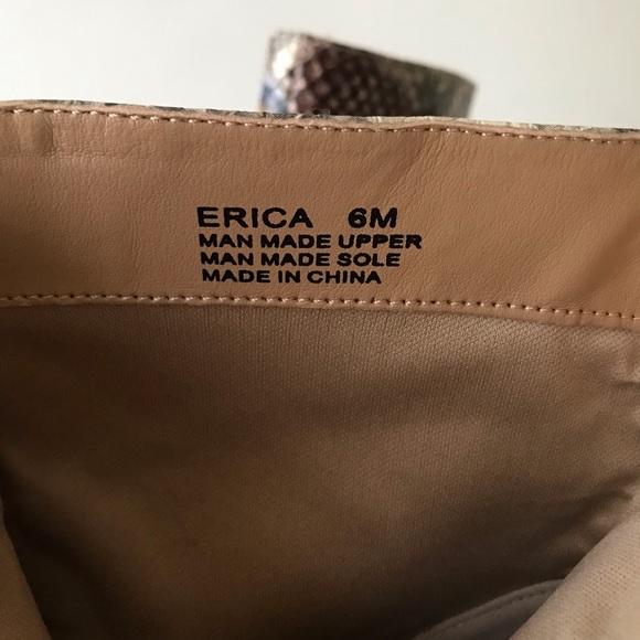 Multi Faux Snake Print Ankle Boot -Sz 6M - Picture 9 of 10